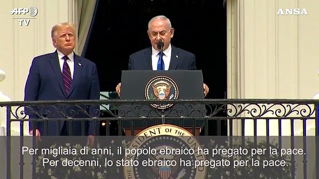 Accordo Israele-Uae-Bahrain, Trump: Inizia una nuova era per il Medio Oriente