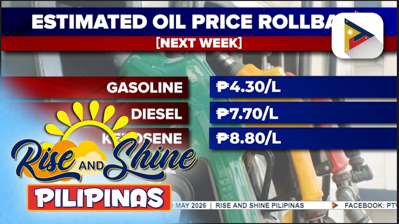 Rollback sa presyo ng mga produktong petrolyo, inaasahan sa susunod na linggo