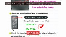 20V 6.75A Laptop ac power adapter charger for Lenovo ThinkPad ... -- Hot Deal 2026 | Limited Offer!