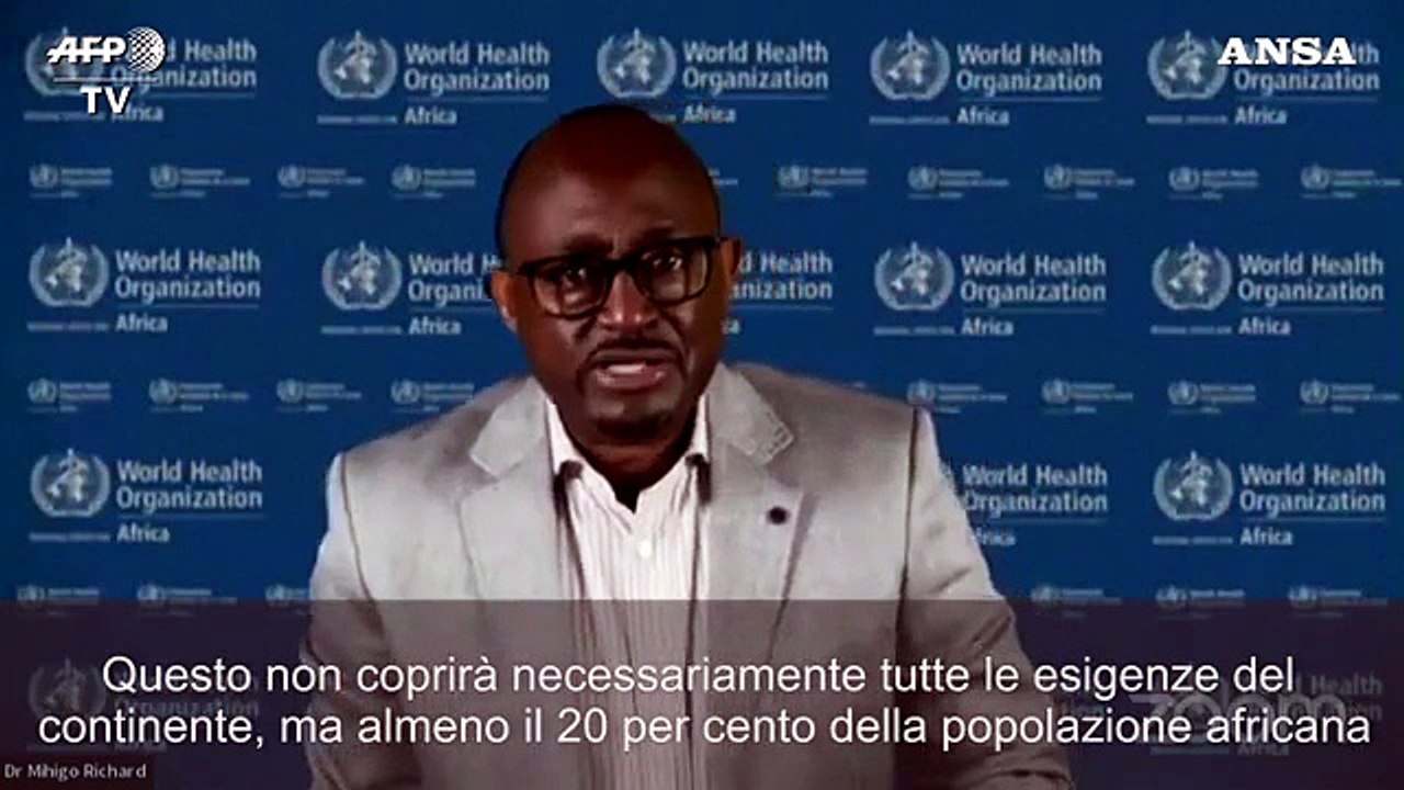 Coronavirus, Oms: 220 mln di vaccini per l'Africa