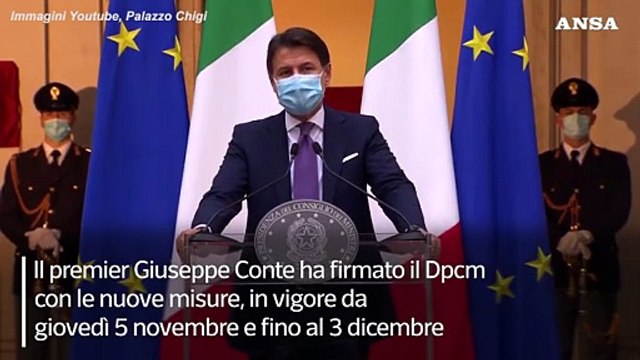 Firmato il Dpcm, da domani nuova stretta