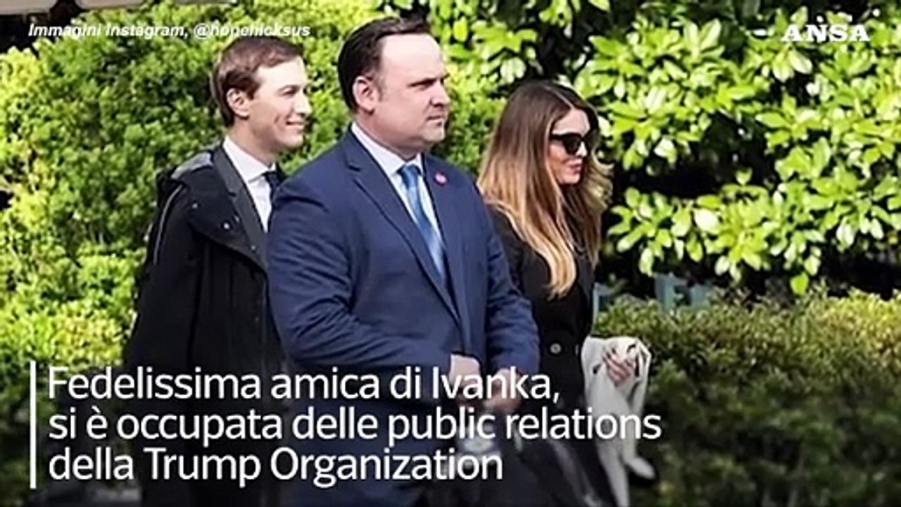 Chi e' Hope Hicks, la consigliera che avrebbe contagiato Trump e Melania