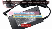 19.5V 6.15A A12-120P1A CHICONY Power Adapter For MSI MS-16J5 G... -- Hot Deal 2026 | Limited Offer!