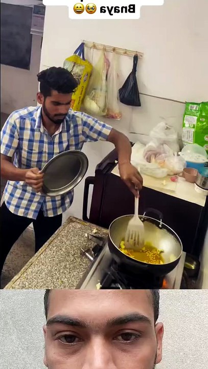 First time make a popcorn