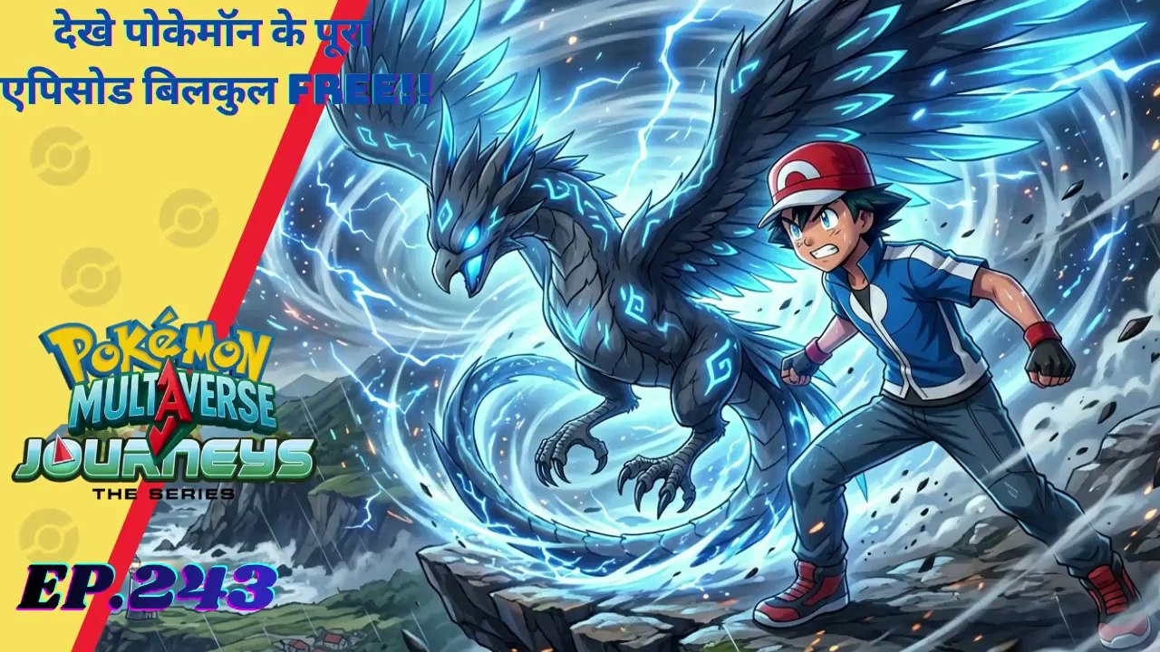 Ash aya full form me  EP - 243 of Pokémon multiverse journeys #pokemon #hindi #anime