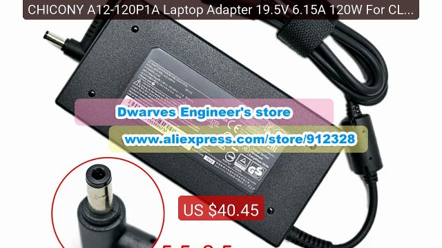 CHICONY A12-120P1A Laptop Adapter 19.5V 6.15A 120W For CLEVO W3537... Best Deal 2026 | Shop Now!