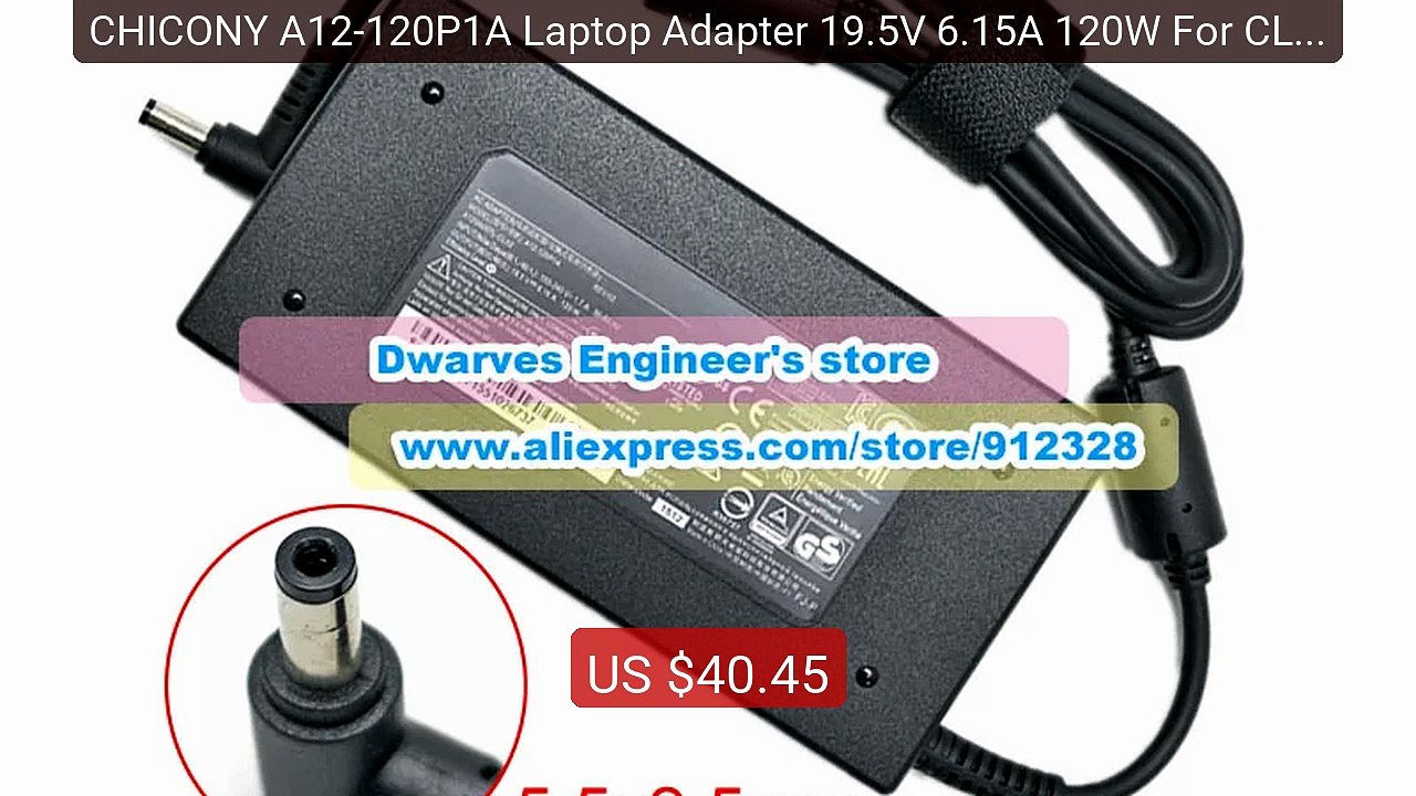 CHICONY A12-120P1A Laptop Adapter 19.5V 6.15A 120W For CLEVO W3537... -- Best Deal 2026 | Shop Now!