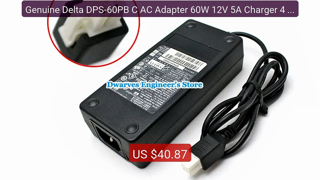 Genuine Delta DPS-60PB C AC Adapter 60W 12V 5A Charger 4 Pin Speci... -- Best Deal 2026 | Shop Now!