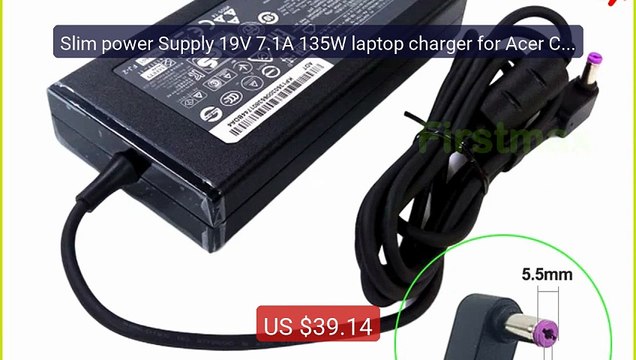 Slim power Supply 19V 7.1A 135W laptop charger for Acer Concep... Best Buy 2026 | Great Quality!