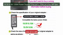 19.5V 6.9A 135W Power Supply TPN-DA11 TPN-CA13 for HP Spectre x360... -- Best Deal 2026 | Shop Now!
