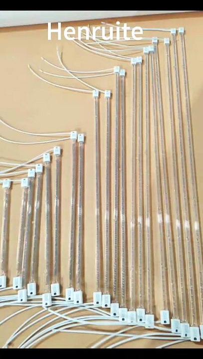 642mm 240v 1550w Medium Wave Quartz Infrared Halogen Heating Element For Printing Machine