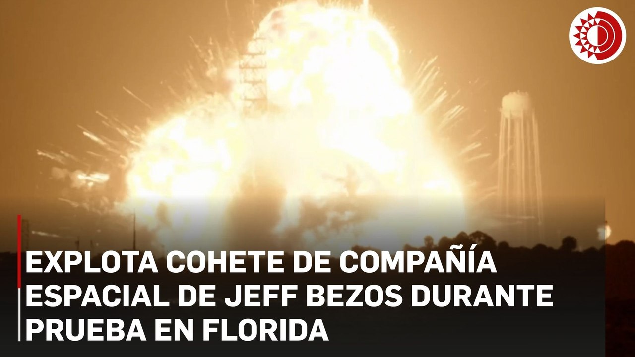 Cohete de Blue Origin explota en plataforma de lanzamiento en Florida durante prueba de motores