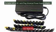 Portable 34Pcs DC Jack Plug Universal Power Supply Adapter 96W... -- Hot Deal 2026 | Limited Offer!