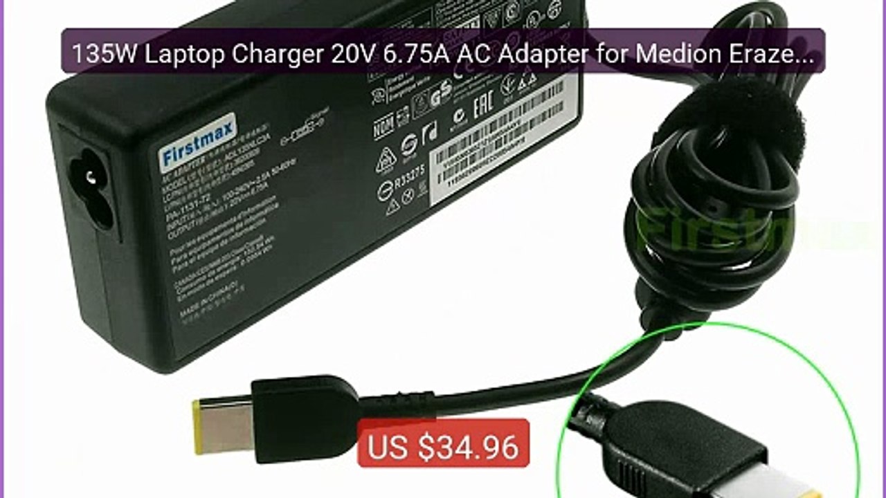 135W Laptop Charger 20V 6.75A AC Adapter for Medion Erazer X6603 MD... -- Top Rated 2026 | Buy Now!