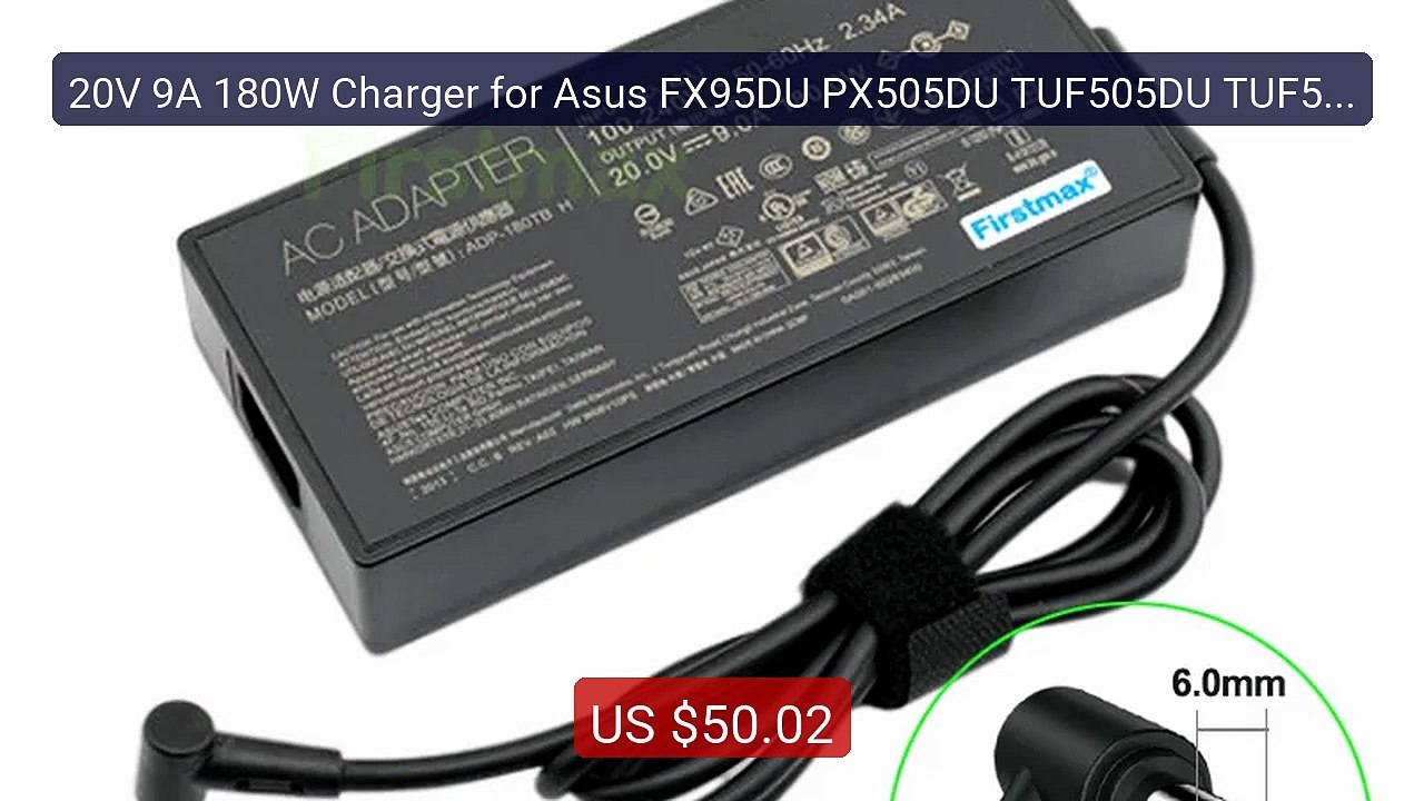 20V 9A 180W Charger for Asus FX95DU PX505DU TUF505DU TUF565DU ... -- Best Buy 2026 | Great Quality!