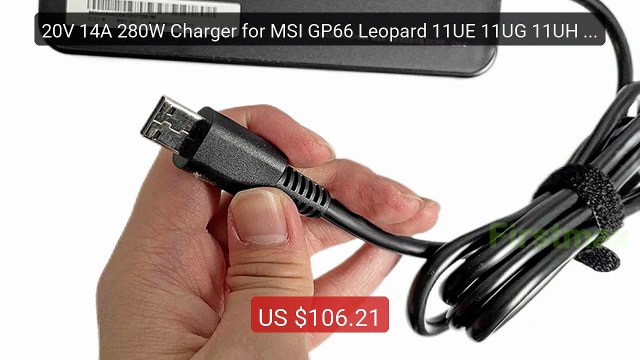 20V 14A 280W Charger for MSI GP66 Leopard 11UE 11UG 11UH MS... Top Pick 2026 | Unbeatable Price!