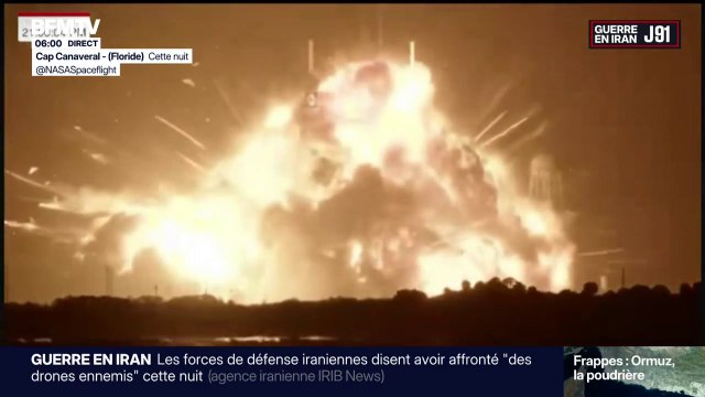Les images impressionnantes de l'explosion d'une fusée Blue Origin au décollage