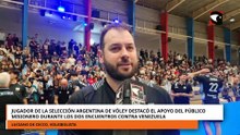 Jugador de la Selección argentina de vóley destacó el apoyo de los misioneros durante los partidos