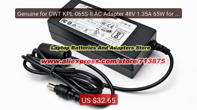 Genuine for CWT KPL-065S-II AC Adapter 48V 1.35A 65W for Hikv... Amazing Value 2026 | Must Have!