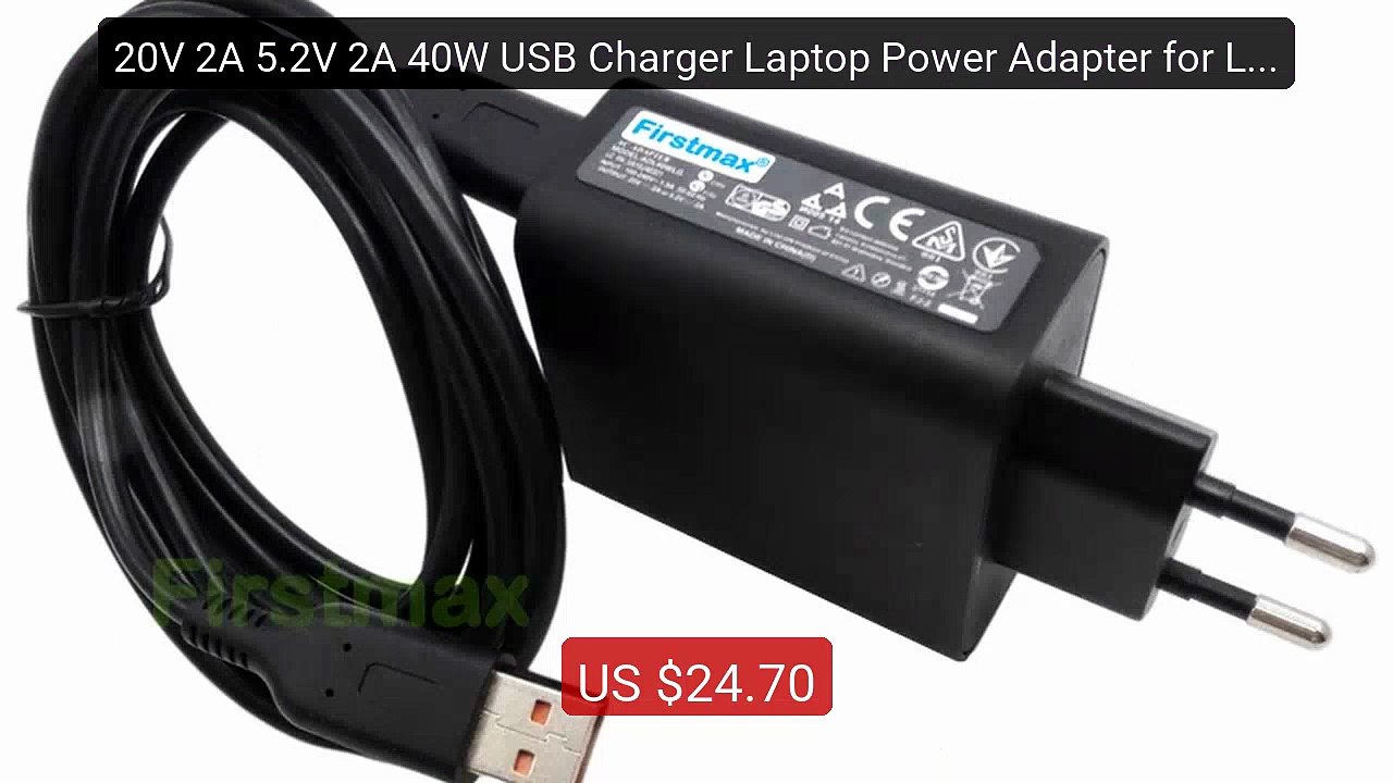 20V 2A 5.2V 2A 40W USB Charger Laptop Power Adapter for Lenovo... -- Best Buy 2026 | Great Quality!