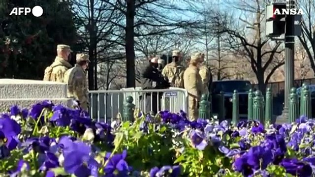 Usa, la Guardia Nazionale rafforza la sicurezza intorno al Campidoglio