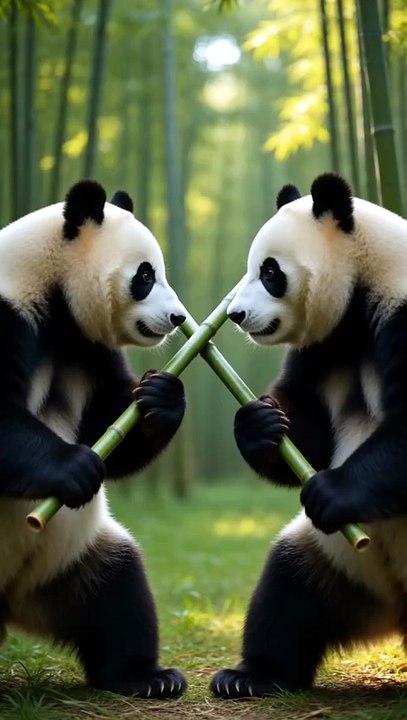 panda fight