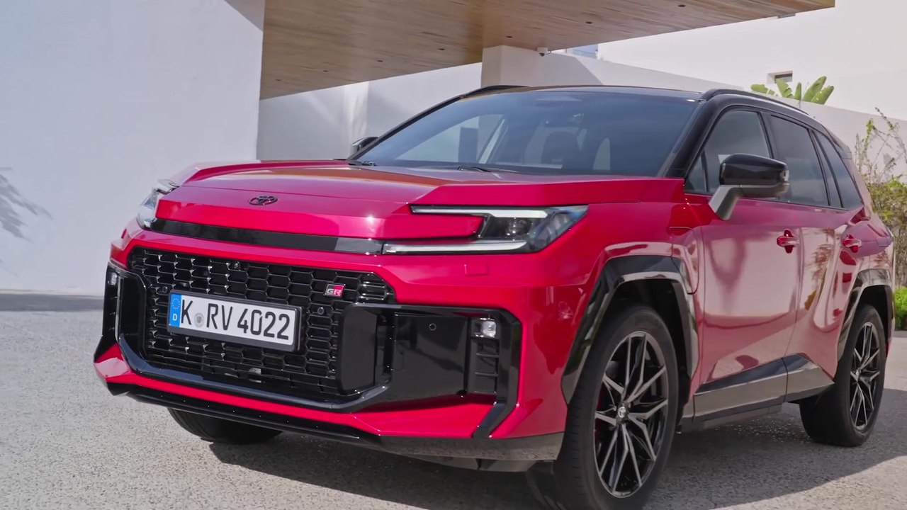 2026 Toyota RAV4 PHEV Design Preview in Emotional Red