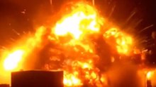 Así fue la sonora explosión del cohete New Glen de Blue Origin: derribó la torre