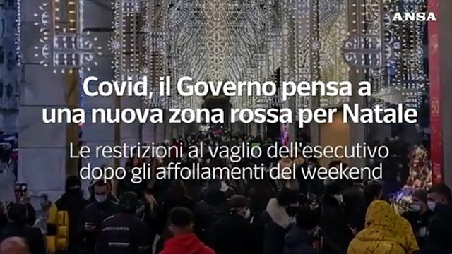 Covid, il governo pensa a una nuova zona rossa per Natale
