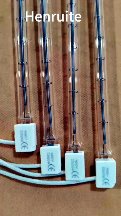 High Quality 378mm 400v 3000w Clear Short Wave Quartz Infrared Heating Lamp for Sidel Pet Blow Machines
