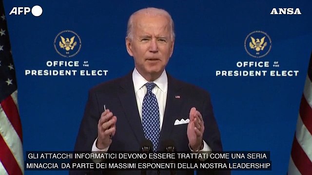 Usa, Biden: Attacco informatico grave rischio per la sicurezza nazionale