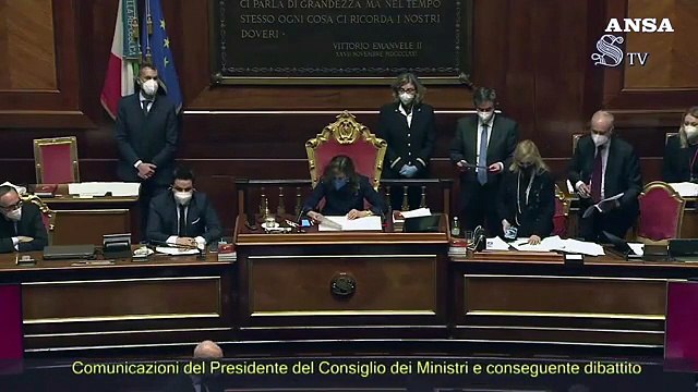 Governo, ok del Senato alla fiducia a Draghi: 262 si' e 40 no
