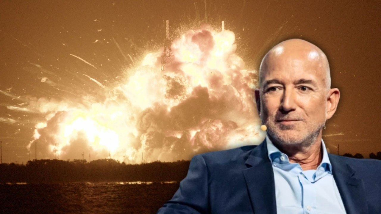 Jeff Bezos’un roketi test sırasında patladı: NASA’nın Ay’da üs kurma planları tehlikede
