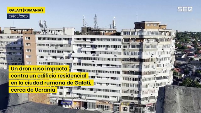 Dos heridos tras el impacto de un dron contra un edificio residencial en Rumanía