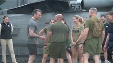 Hegseth exercises with US military personnel on USS Boxer ahead of Shangri-La Dialogue
