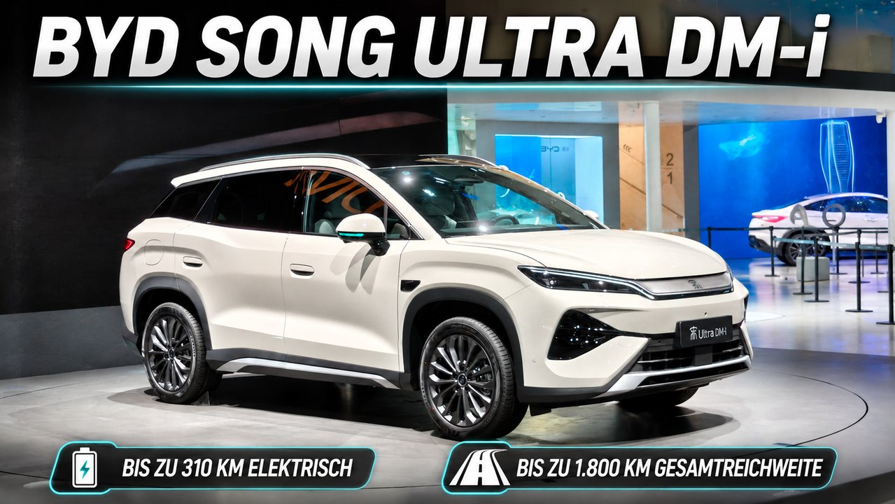 BYD Song Ultra DM-i: Mehr E-Reichweite und moderne Assistenzsysteme