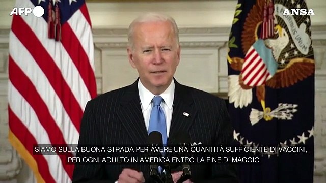 Covid, Biden: Vaccini per tutti gli americani entro maggio