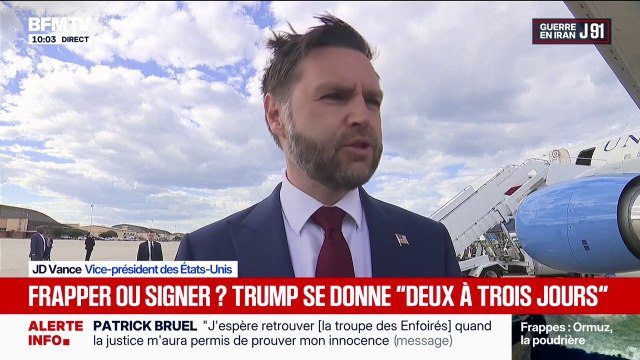 Guerre au Moyen-Orient: JD Vance affirme qu'en cas d'accord final , les États-Unis rouvriront le détroit d'Ormuz
