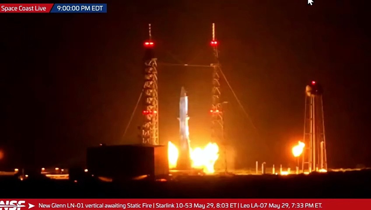 Blue Origin perd sa fusée New Glenn dans un impressionnant incendie lors d’un test à Cap Canaveral