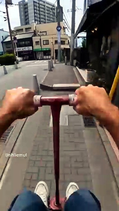 The Ultimate Scooter Jump to the Rooftop