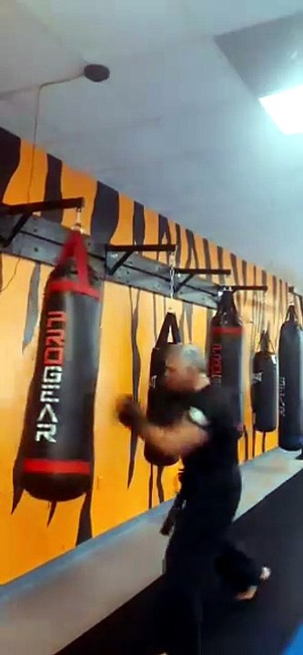 Working The Heavy Bag