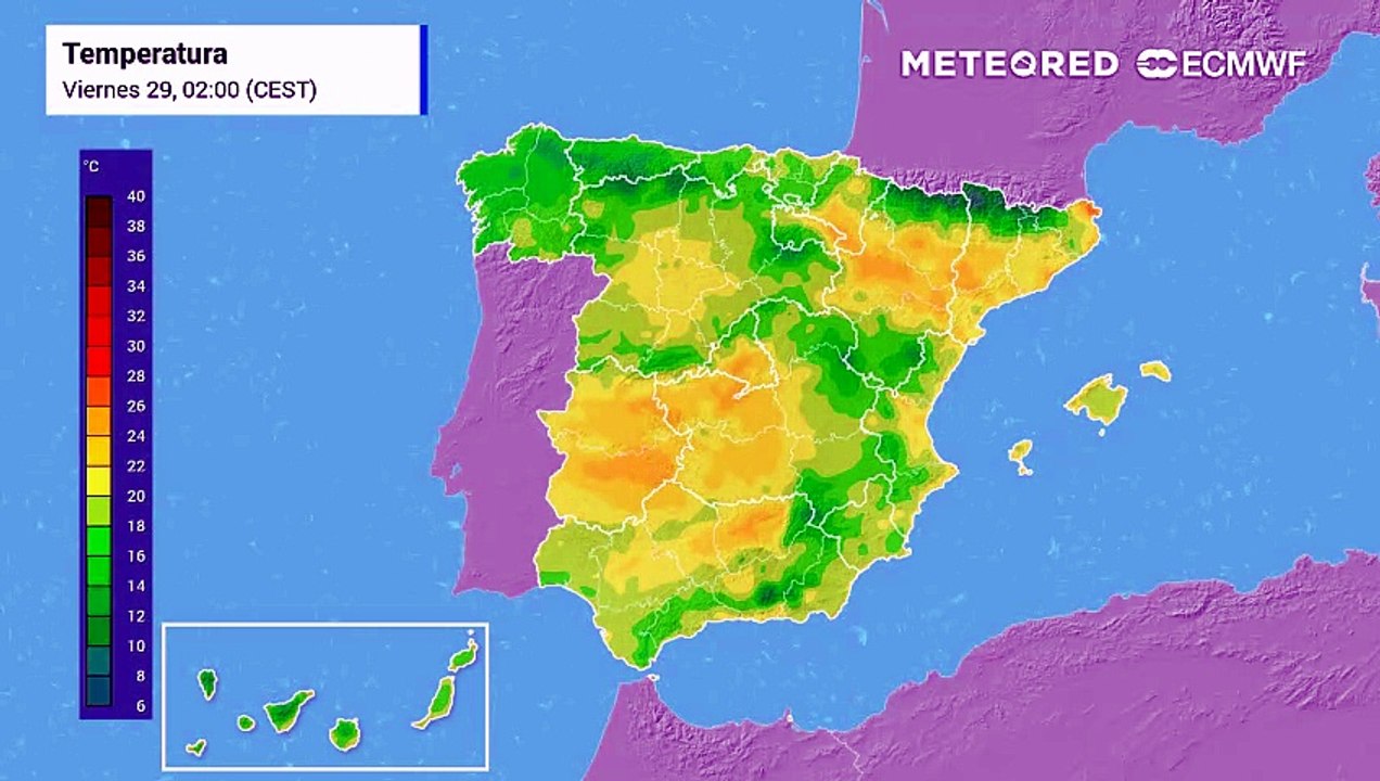 Las temperaturas continúan en ascenso en áreas del sur