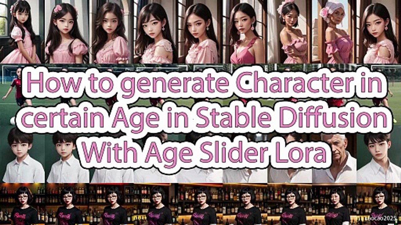 Stable Diffusion Age Slider: Change Character Age Dynamically with LoRA