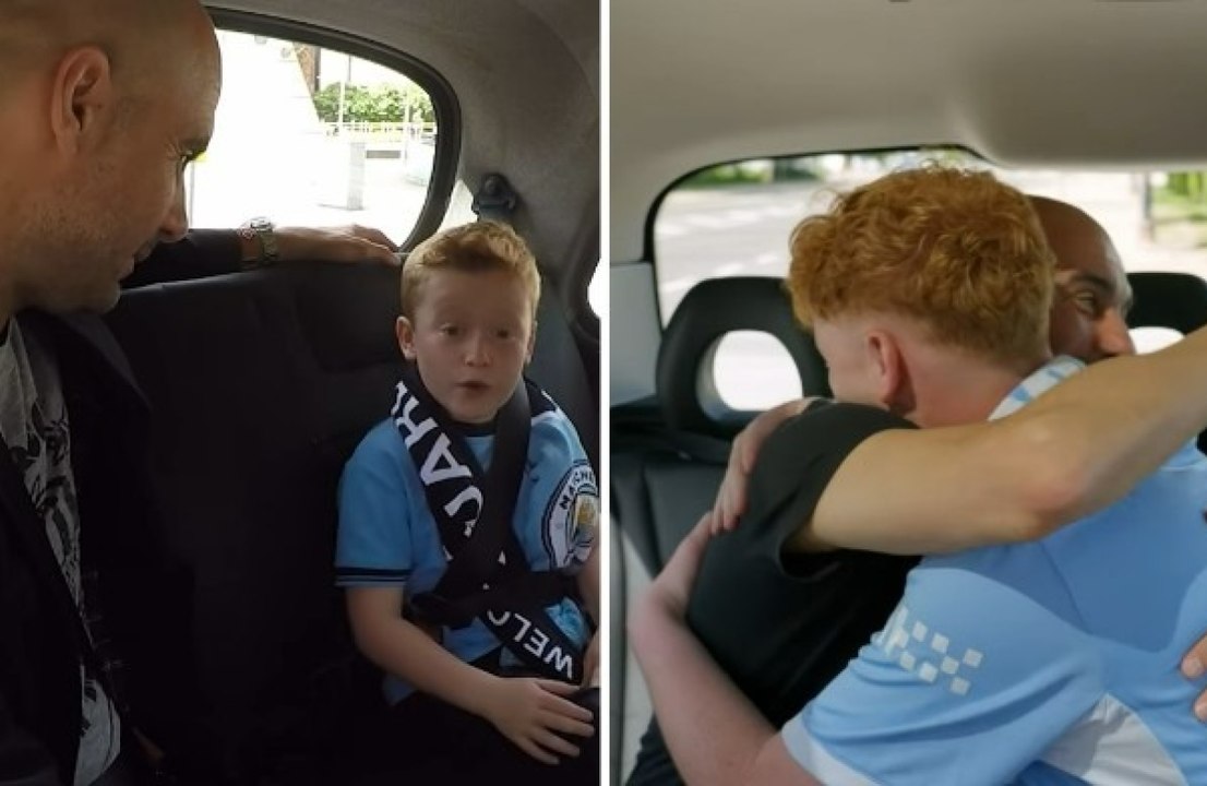 Guardiola strappa-lacrime: che sorpresa a quel bambino che lo aveva accolto al City!