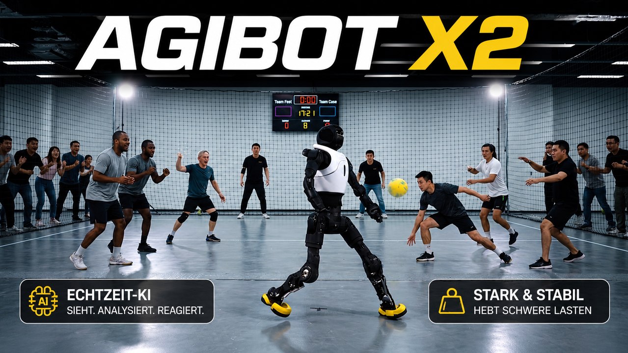 AGIBOT X2 spielt Völkerball, meistert Treppen und schwere Lasten souverän