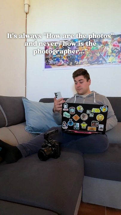 It's always ''How are the photos'' and never ''how is the photographer…''