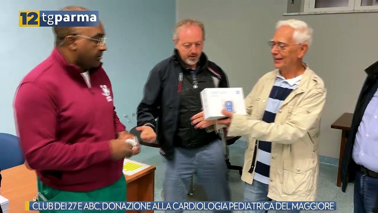 CLUB DEI 27 E ABC, DONAZIONE ALLA CARDIOLOGIA PEDIATRICA DEL MAGGIORE | CLUB DEI 27 E ABC, DONAZIONE ALLA CARDIOLOGIA PEDIATRICA DEL MAGGIORE