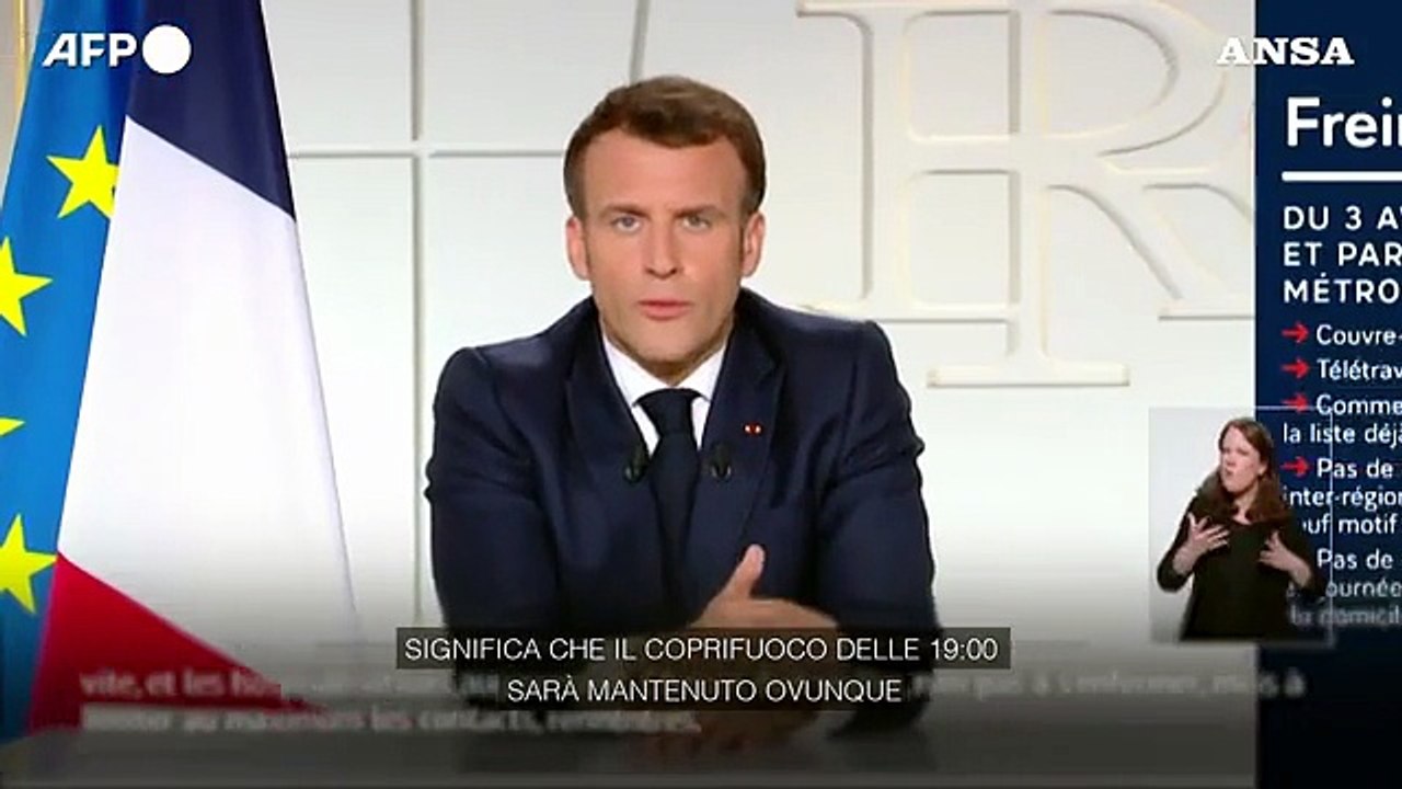 Francia, Macron: coprifuoco e negozi chiusi in tutto il Paese da sabato