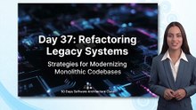 Architecture Day 37: Refactoring Legacy Systems: Strategies for Modernizing Monolithic Codebases