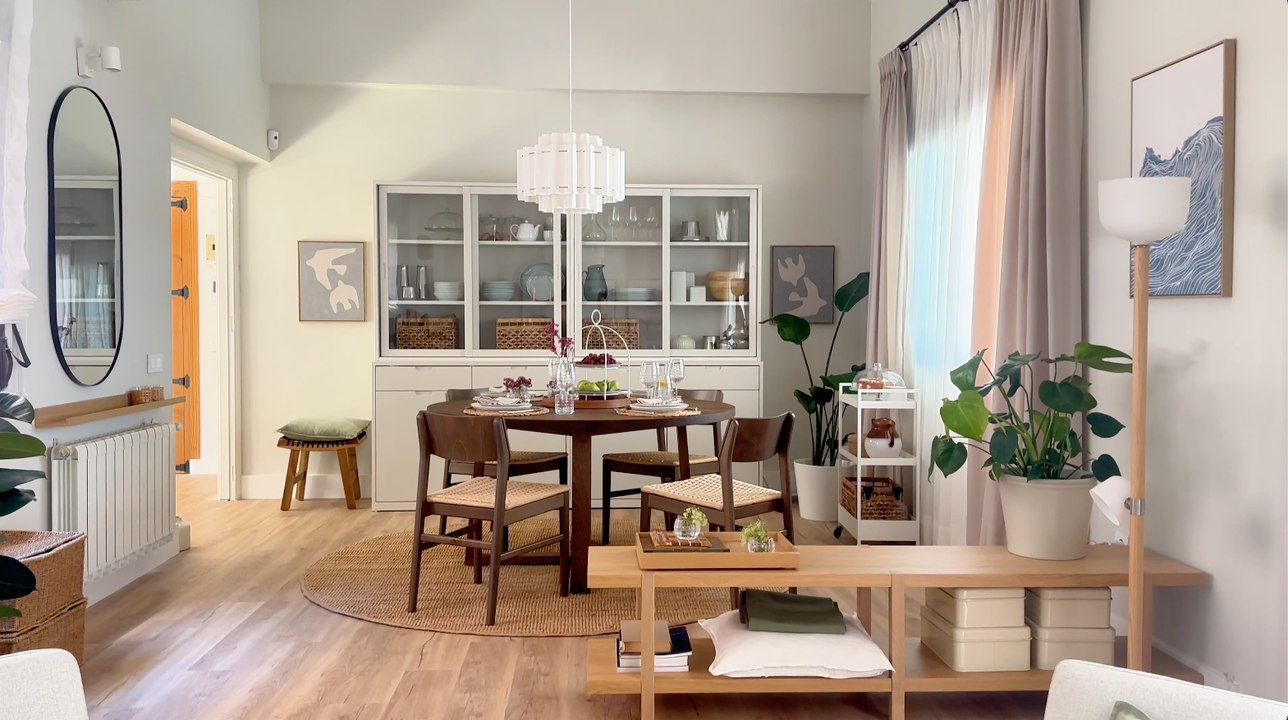 El antes y después del salón comedor elegido en el concurso de El Mueble con IKEA